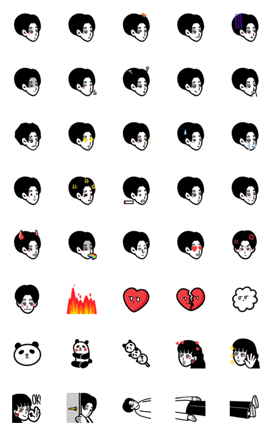 [LINE絵文字]Kurt Wu emojiの画像一覧