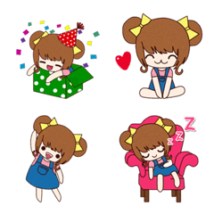 [LINE絵文字] Miki Daily Emojiの画像