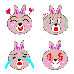 [LINE絵文字] Sweetheart rabbitの画像