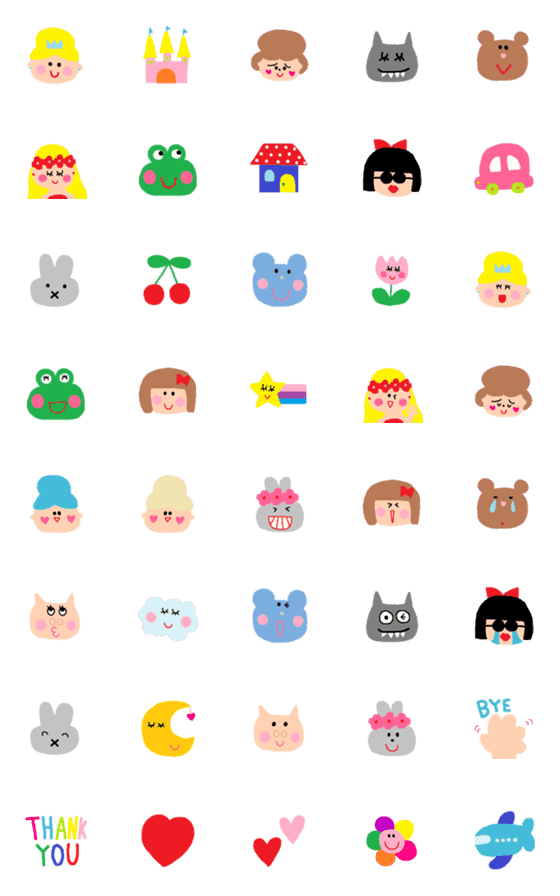 [LINE絵文字]children emoji51の画像一覧