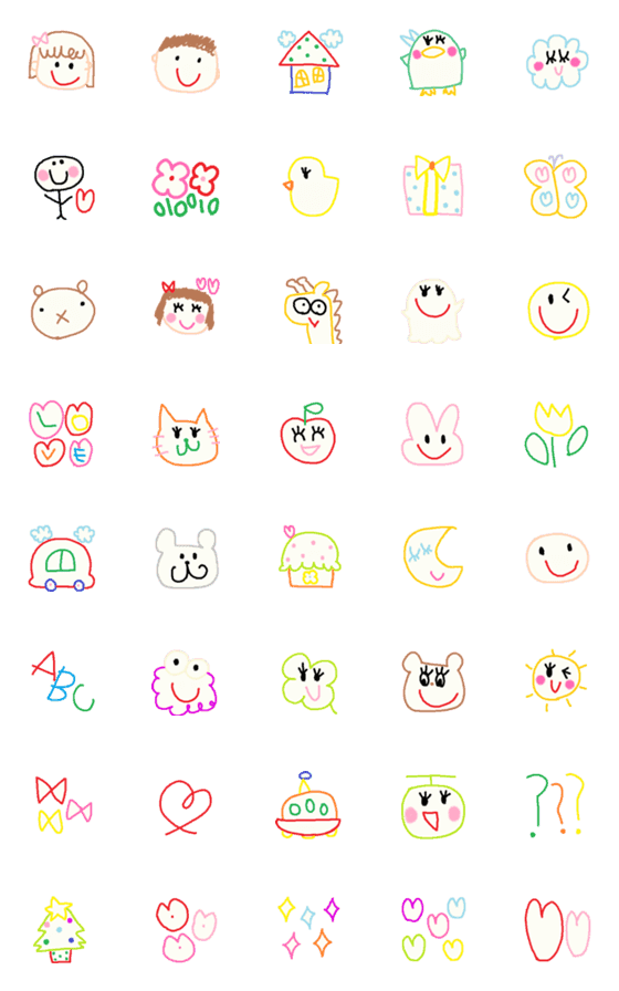 [LINE絵文字]child emoji6の画像一覧