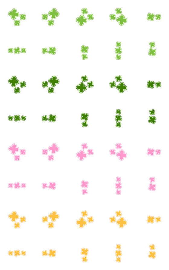 [LINE絵文字]LUCKY CLOVER 絵文字の画像一覧