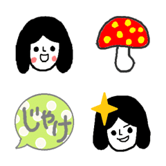 [LINE絵文字] 方言女子絵文字（岡山・備後・広島）の画像