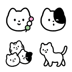 [LINE絵文字] シンプルねこの画像