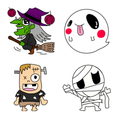 [LINE絵文字] ハロウィンのエモジの画像