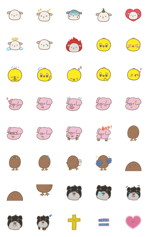 [LINE絵文字]Sheepy Soy and His Friends Emojiの画像一覧