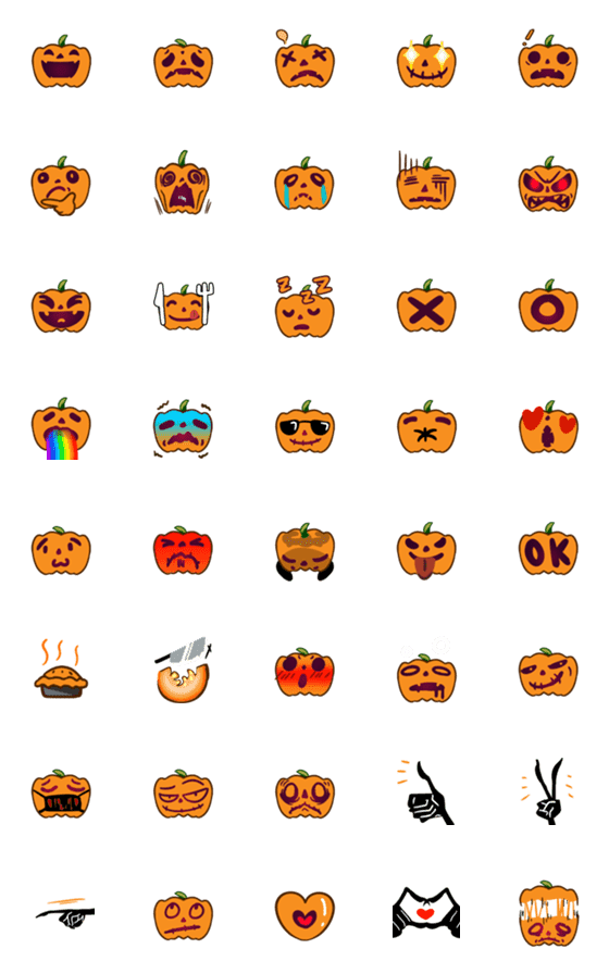 [LINE絵文字]pumpkin pumpkin chanの画像一覧