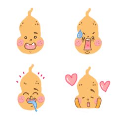 [LINE絵文字] FU LI mini emojiの画像