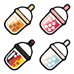 [LINE絵文字] Bubble Tea Emojiの画像