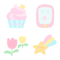 [LINE絵文字] Cutie Pastel Emoji 3の画像