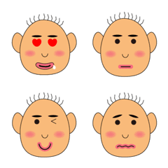 [LINE絵文字] Sausage mouth A-bei's expression packの画像