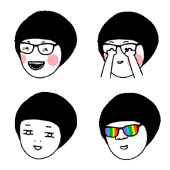 [LINE絵文字] ROUxRAKU - friendly emojiの画像