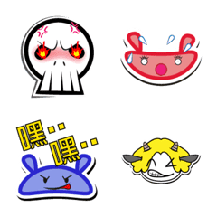 [LINE絵文字] Head that doesn't want to talkの画像