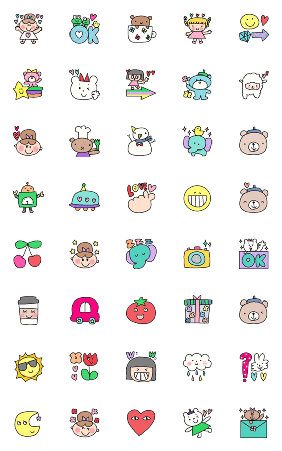 [LINE絵文字]children emoji90の画像一覧