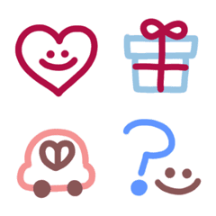 [LINE絵文字] 毎日使える♡基本の絵文字(2)の画像