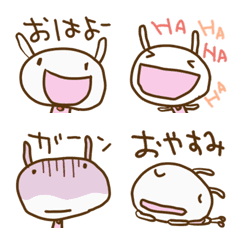 [LINE絵文字] ウサギなだけに♡ラクガキ絵文字の画像