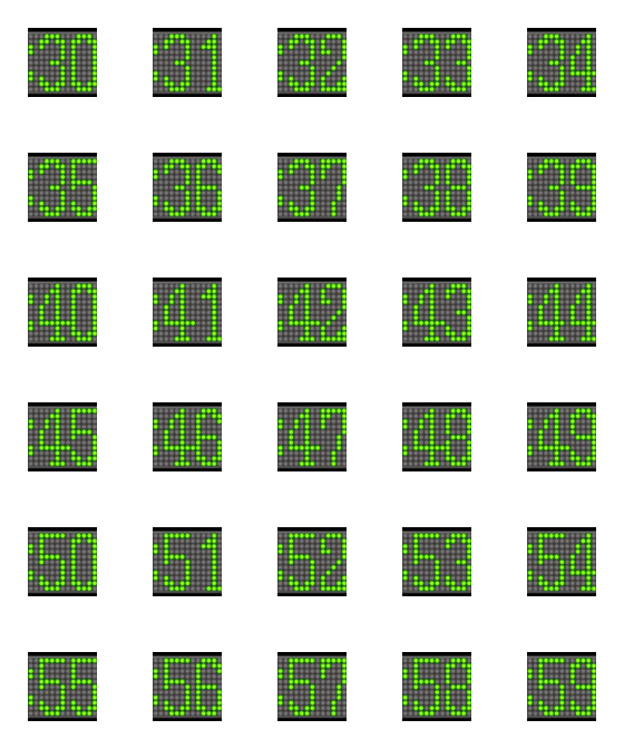 [LINE絵文字]電光絵文字 毎分版02の画像一覧