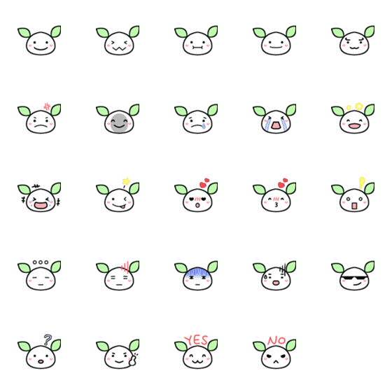 [LINE絵文字]SnowPigの画像一覧