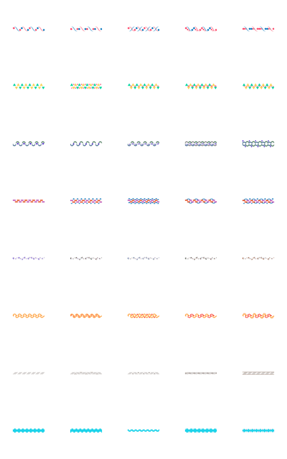 [LINE絵文字]Classic dividing lineの画像一覧