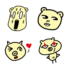 [LINE絵文字] Pig head paの画像