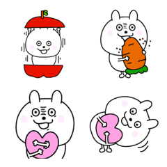 [LINE絵文字] がんばるうさぎふれんどの画像