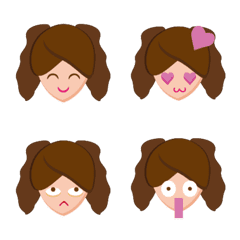 [LINE絵文字] Girl expressionの画像