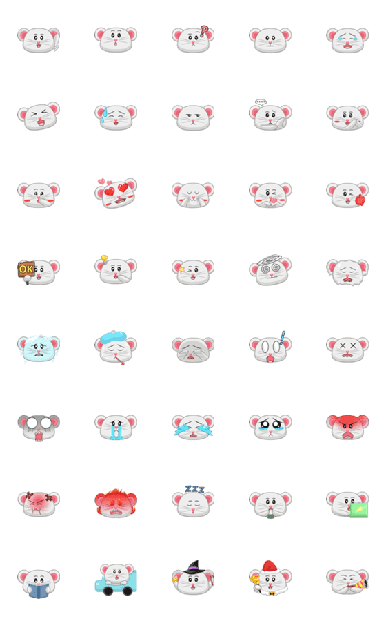 [LINE絵文字]Nucu Nucu Chubby Emojiの画像一覧