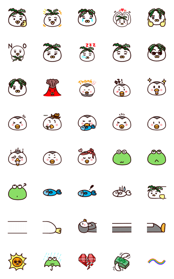 [LINE絵文字]Climbaby ＆ Dongdong's Emojiの画像一覧