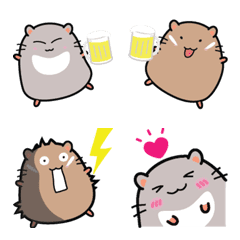 [LINE絵文字] mouse1＆2 emojiの画像