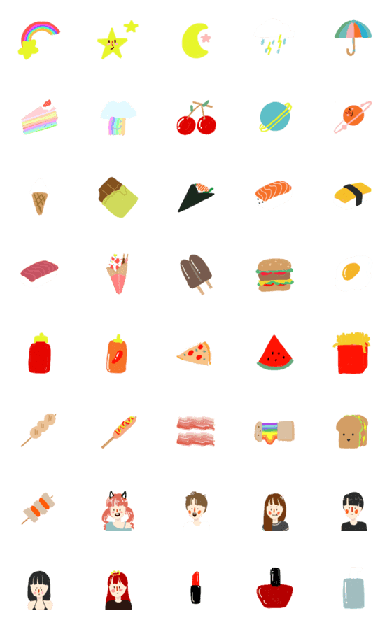 [LINE絵文字]eat ＆ life by whaleseefarの画像一覧