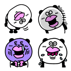 [LINE絵文字] 唇を誇張しすぎたパンダの画像