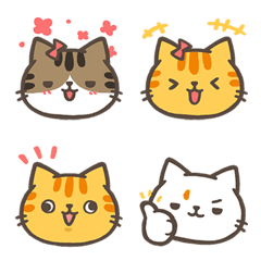 [LINE絵文字] The four talking catsの画像