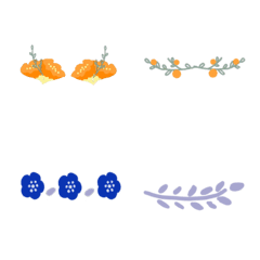 [LINE絵文字] 快適な小さな花2の画像