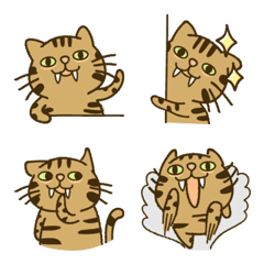 [LINE絵文字] キジトラ猫 ラトの日常の画像