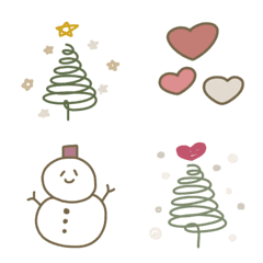 [LINE絵文字] 冬のうさぎと雪だるまの画像