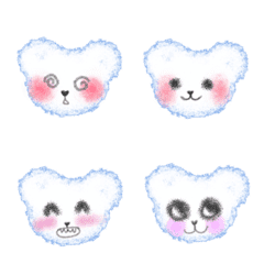 [LINE絵文字] White cloud bearの画像