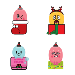 [LINE絵文字] バブルラブ + Christmasの画像