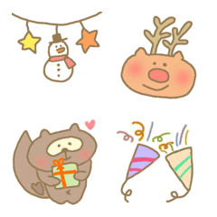 [LINE絵文字] クリスマスや冬にぴったり！日常使いにもの画像