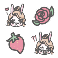 [LINE絵文字] [emoji] Ranny Bunny's Pink Daily Lifeの画像