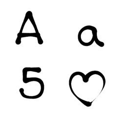 [LINE絵文字] Handwritten Letters ＆ Numbers 3の画像