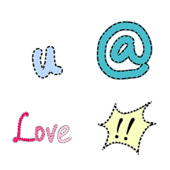 [LINE絵文字] Speckled font ＆ cute iconの画像