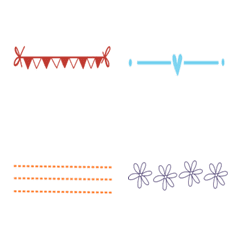 [LINE絵文字] 装飾的な仕切りの画像