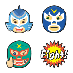 [LINE絵文字] プロレス マスクマン 絵文字 Part5の画像