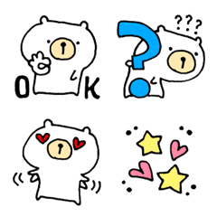 [LINE絵文字] くま助のEmoji☆の画像