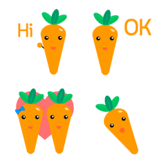 [LINE絵文字] Little Carrot Emojiの画像