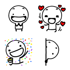 [LINE絵文字] Simple action emojiの画像