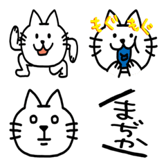 [LINE絵文字] ゆるい絵文字【ねこ】の画像