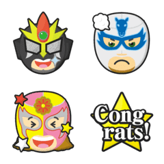 [LINE絵文字] プロレス マスクマン 絵文字 Part6の画像