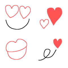 [LINE絵文字] ❤ハートの絵文字2❤の画像