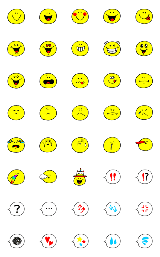 [LINE絵文字]スマイルズの画像一覧